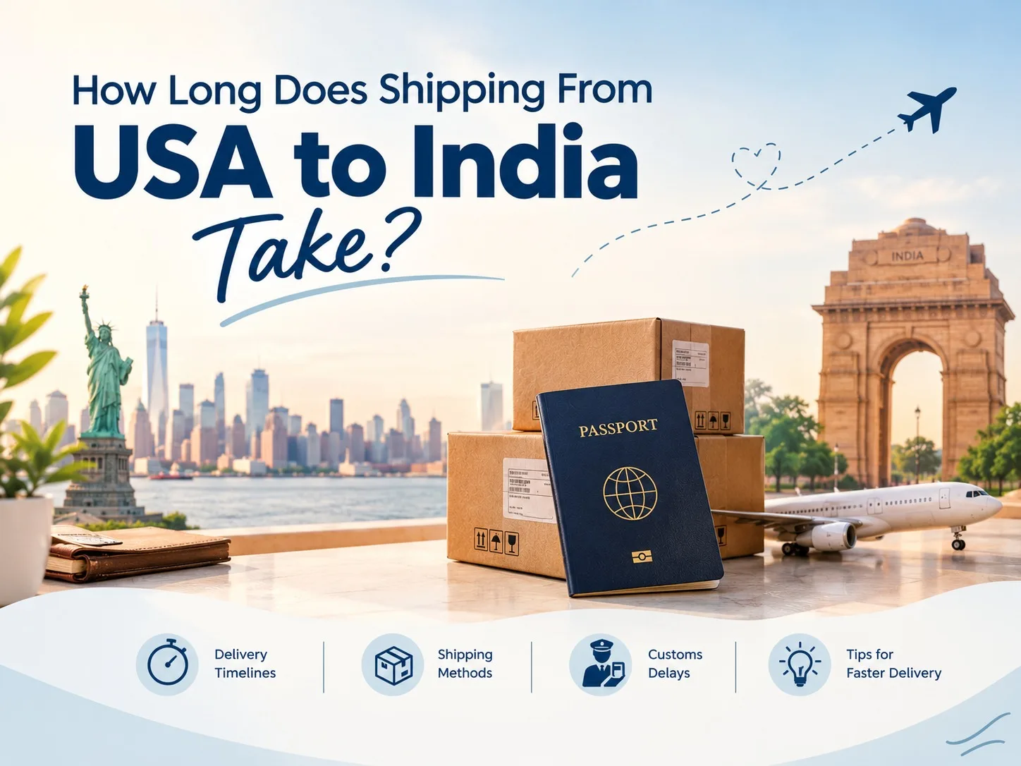 USA to India shipping delivery time guide